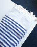 Turkish Beach Towel, Honeycomb Stripes