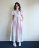 Josephine Midi Dress, Butter Cherry Stripe