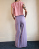 High Waist Trouser, Purple Haze