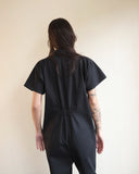 Barrie Jumpsuit, Black Chino Twill