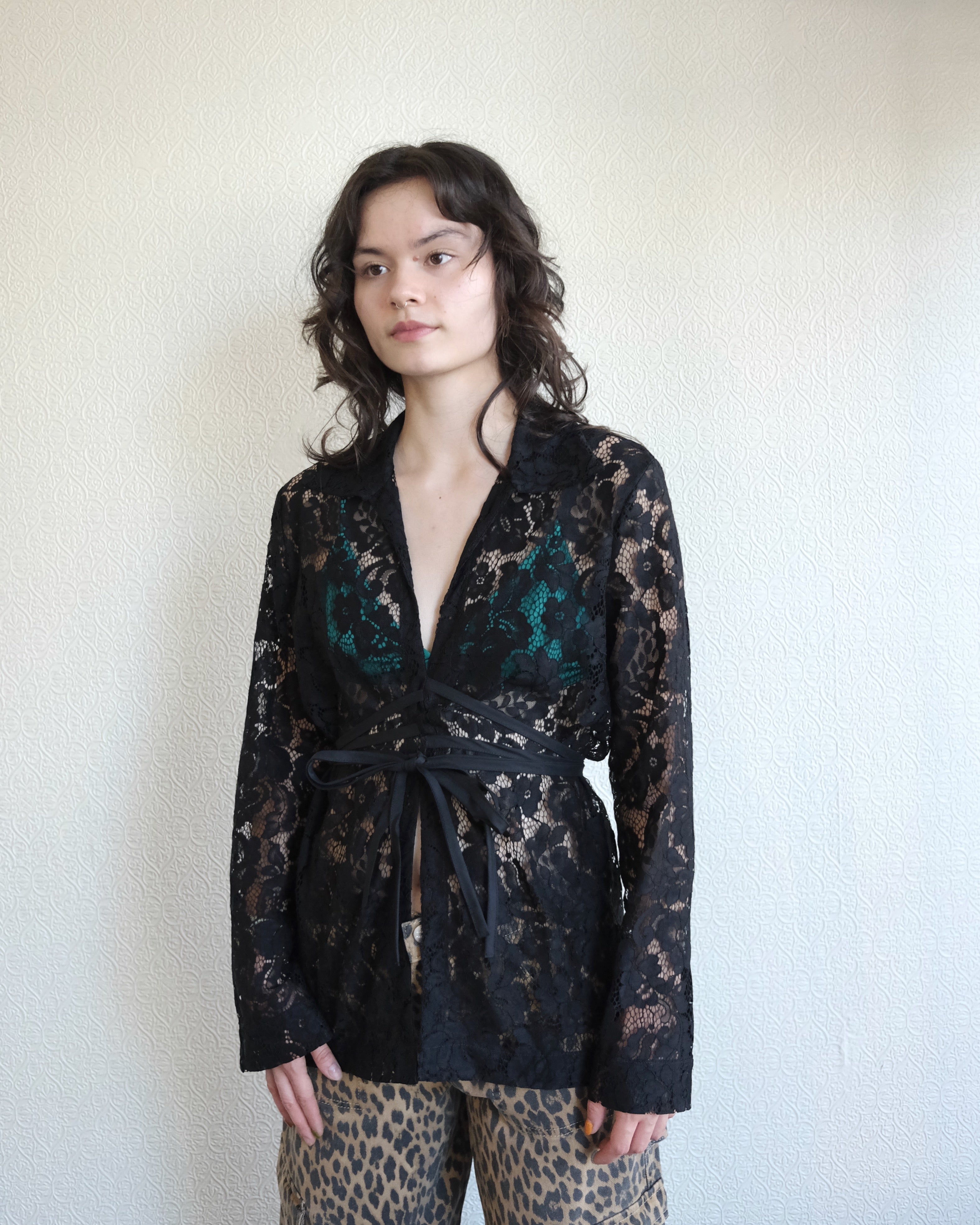 Revel Top, Black Lanai Lace