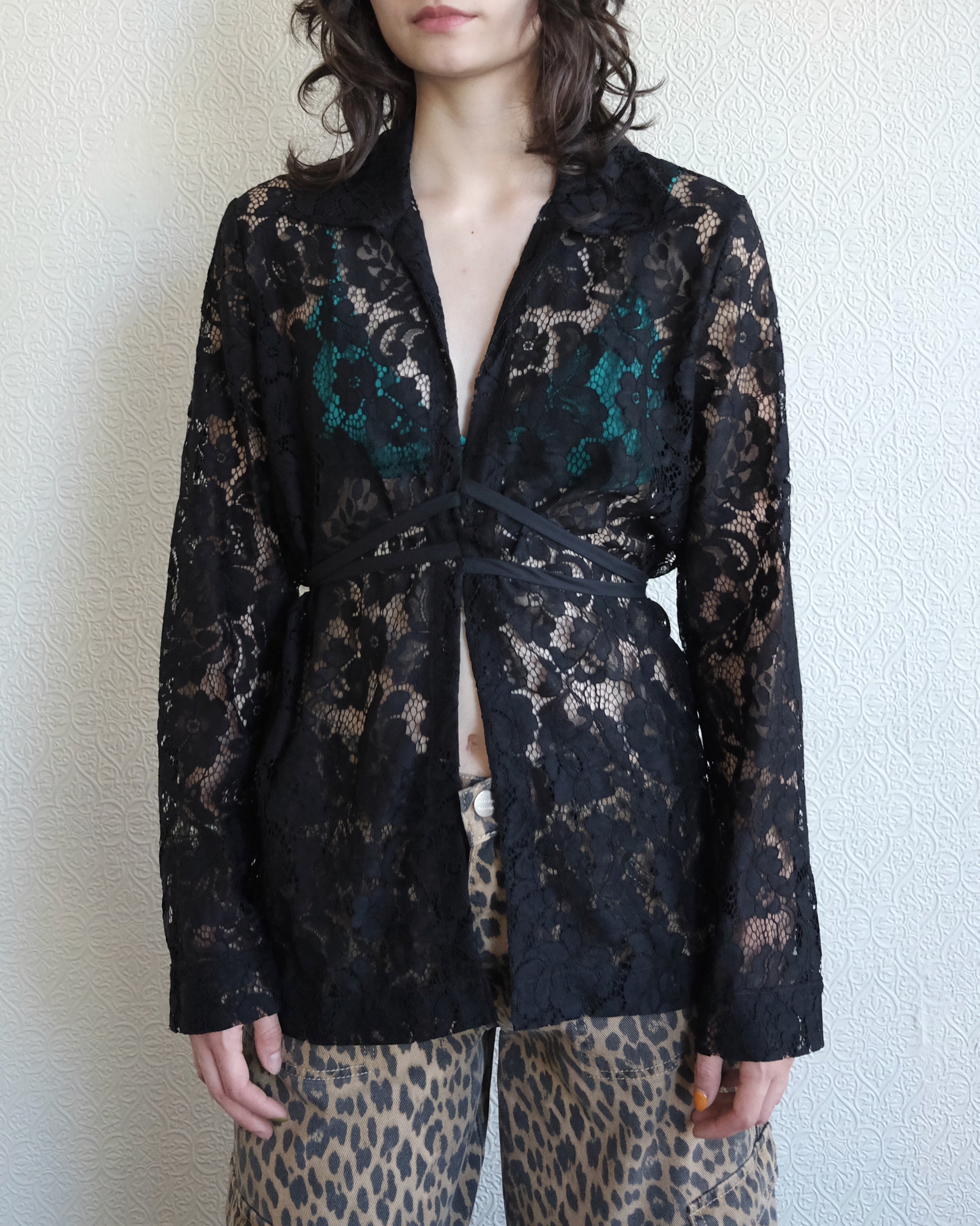 Revel Top, Black Lanai Lace