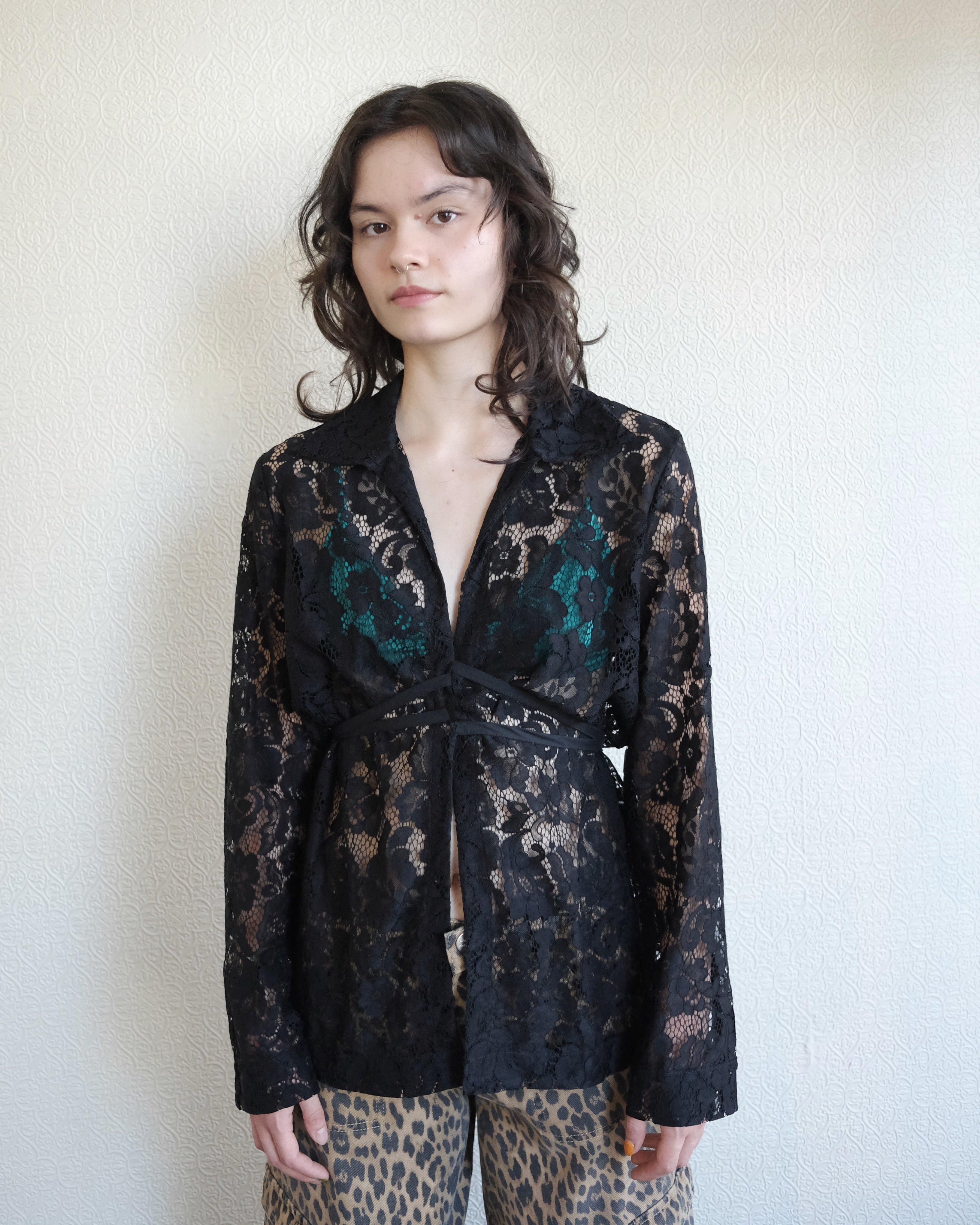 Revel Top, Black Lanai Lace