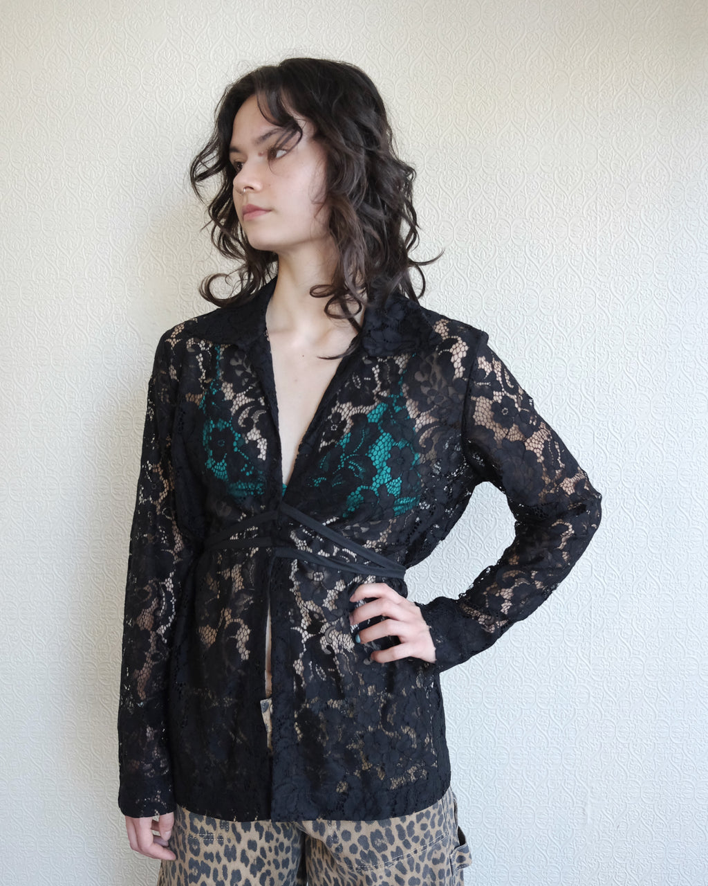 Revel Top, Black Lanai Lace