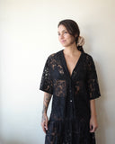 Romeo Top, Black Lace