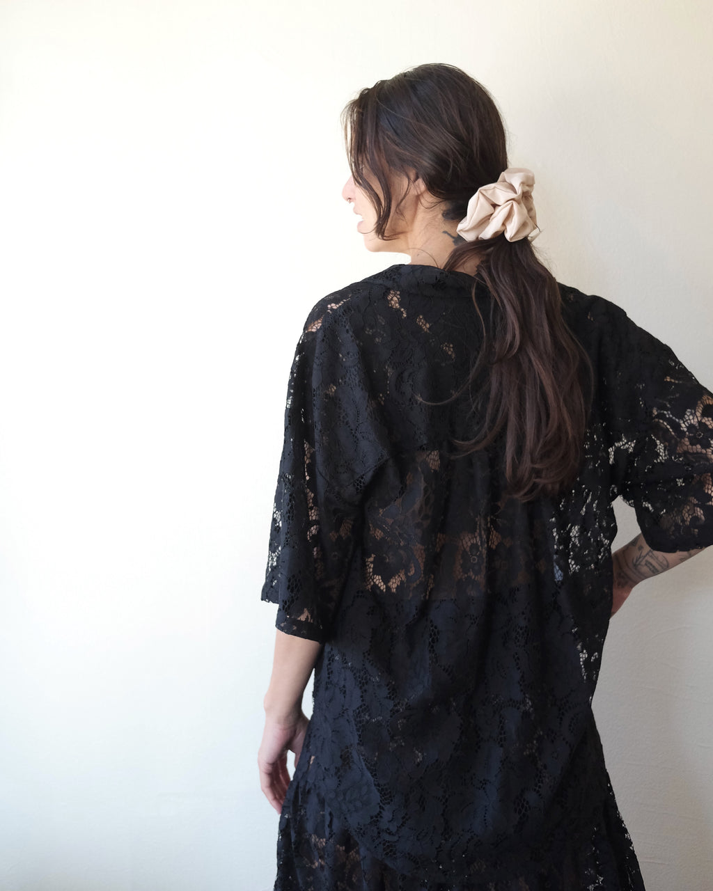 Romeo Top, Black Lace