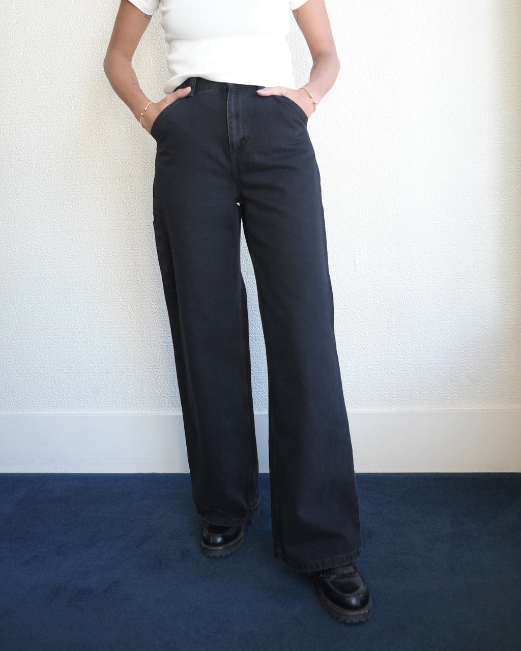 Jens Pant, Stone Dyed Black Denim