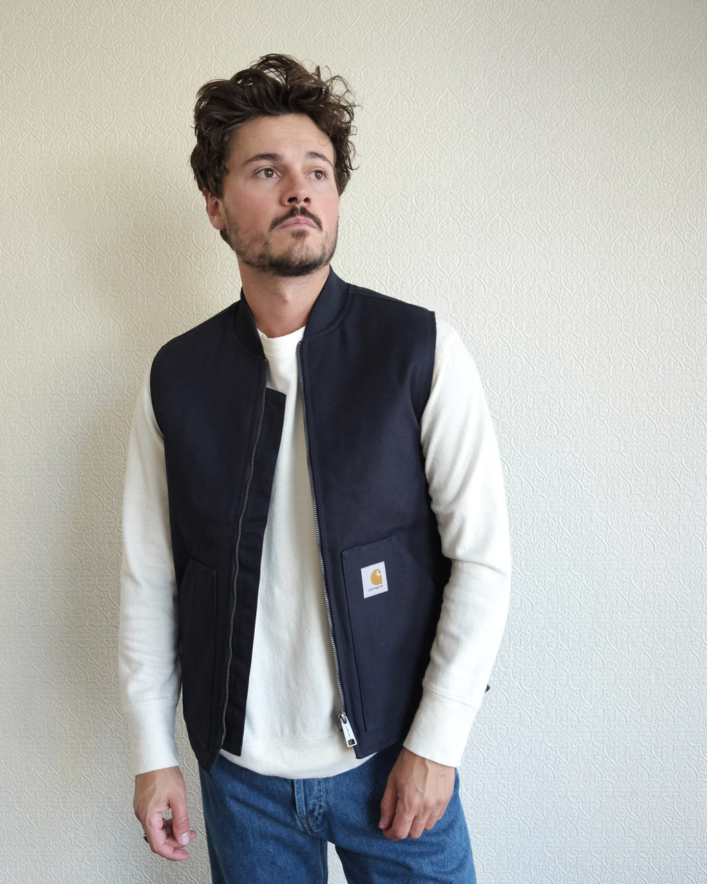 Classic Vest, Dark Navy Rigid