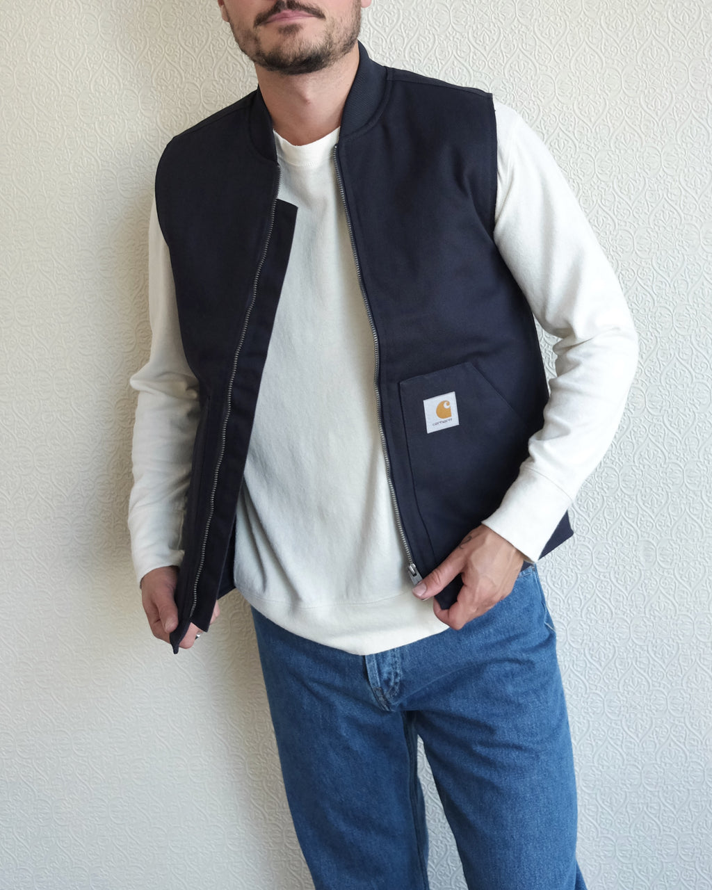 Classic Vest, Dark Navy Rigid