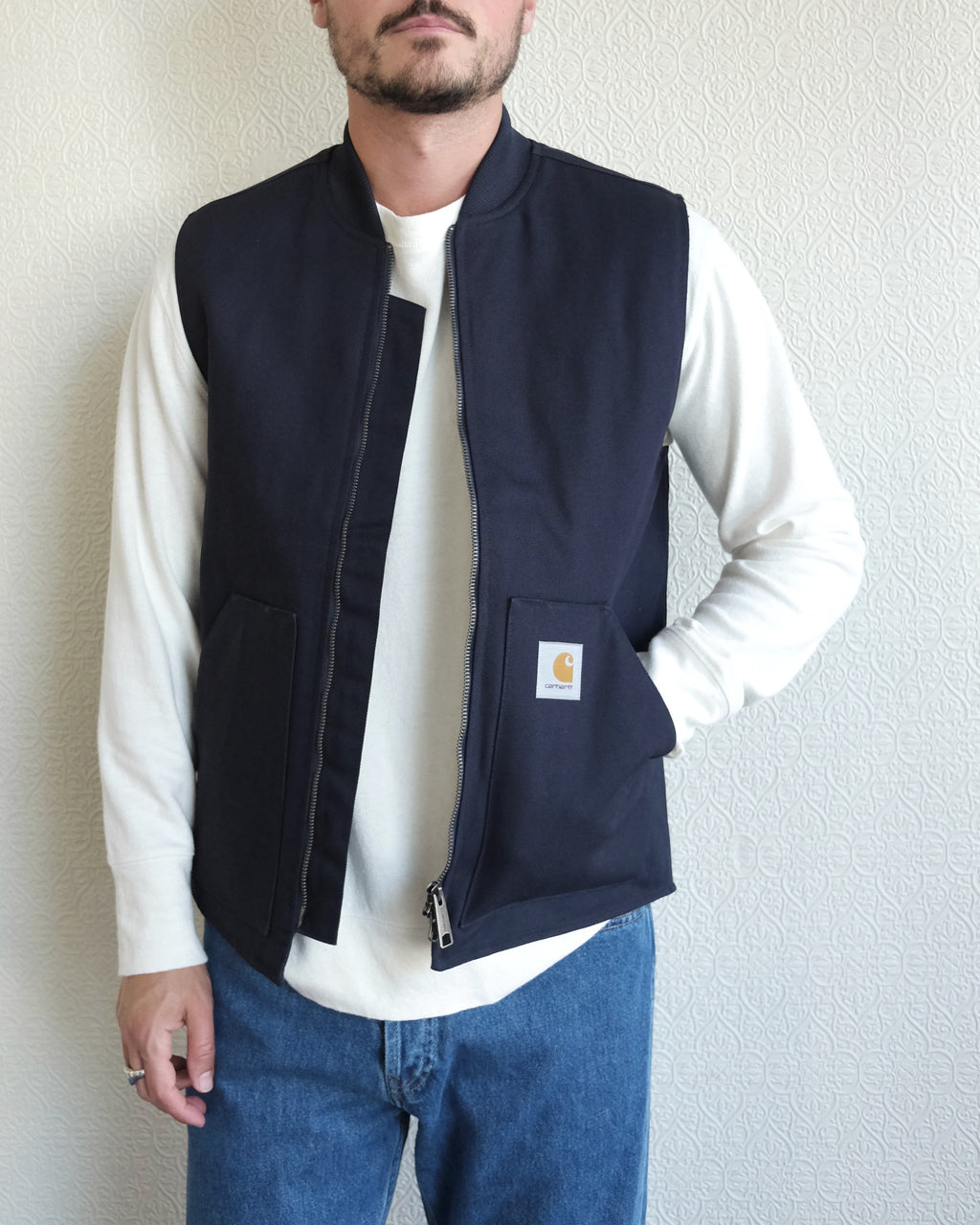 Classic Vest, Dark Navy Rigid