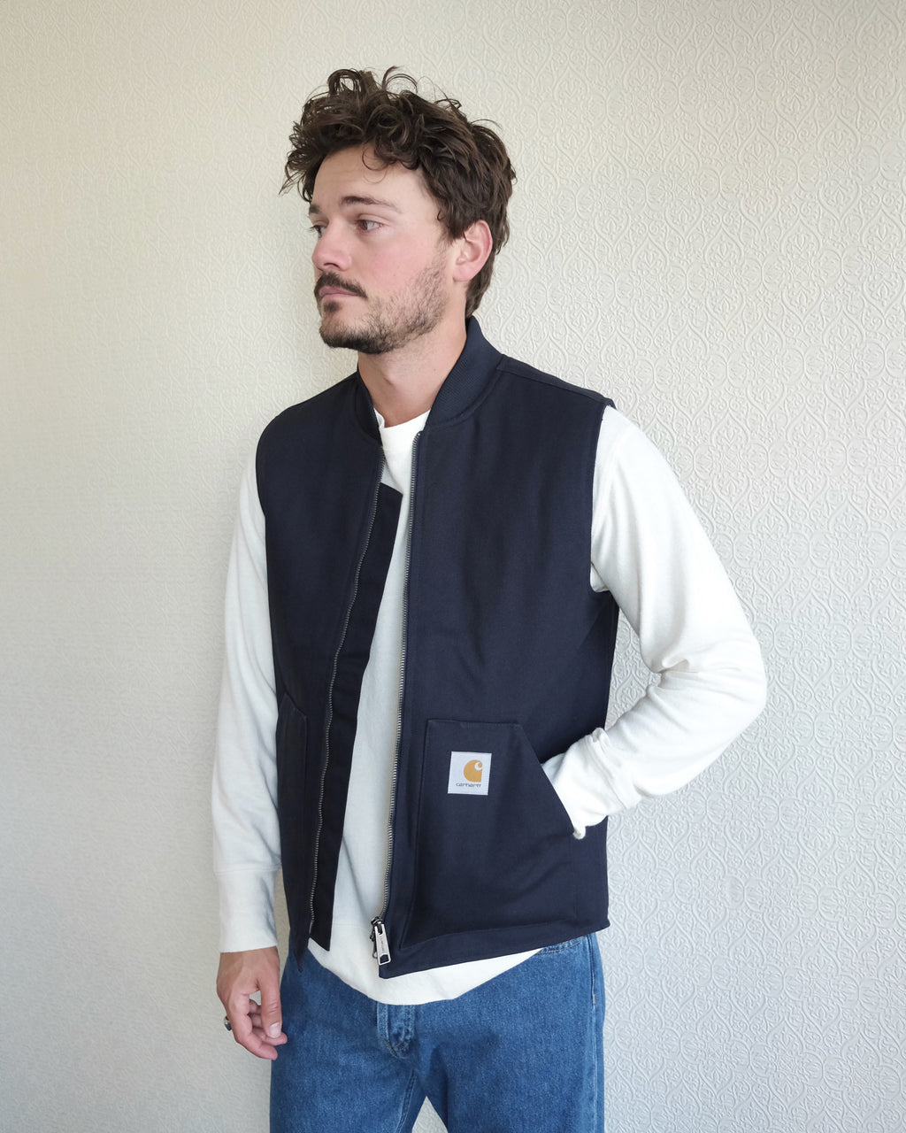 Classic Vest, Dark Navy Rigid