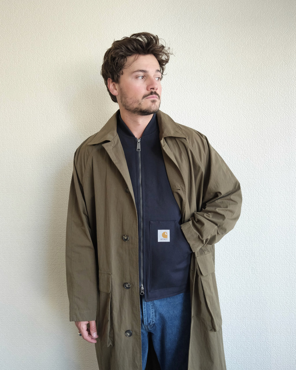 Classic Vest, Dark Navy Rigid