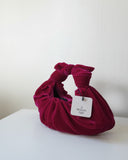 Kiku Croissant Bag, Ruby Velvet