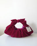 Kiku Croissant Bag, Ruby Velvet