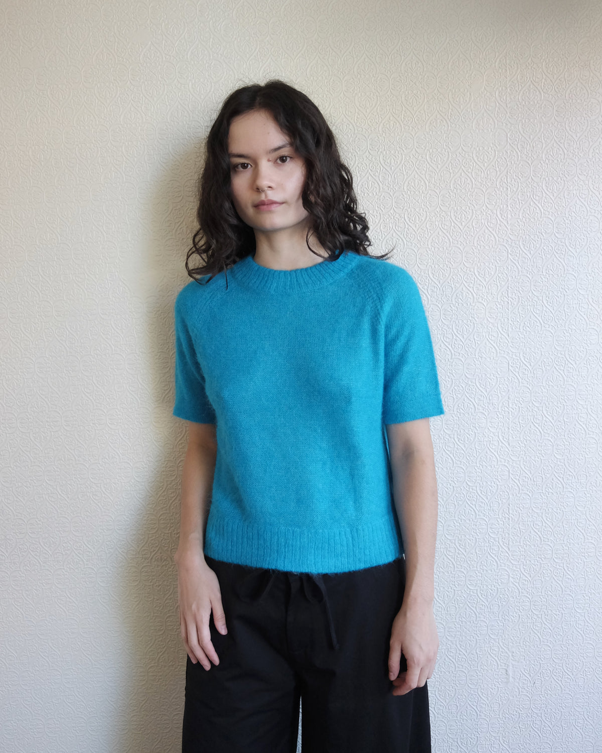 Hari Sweater Tee, Teal