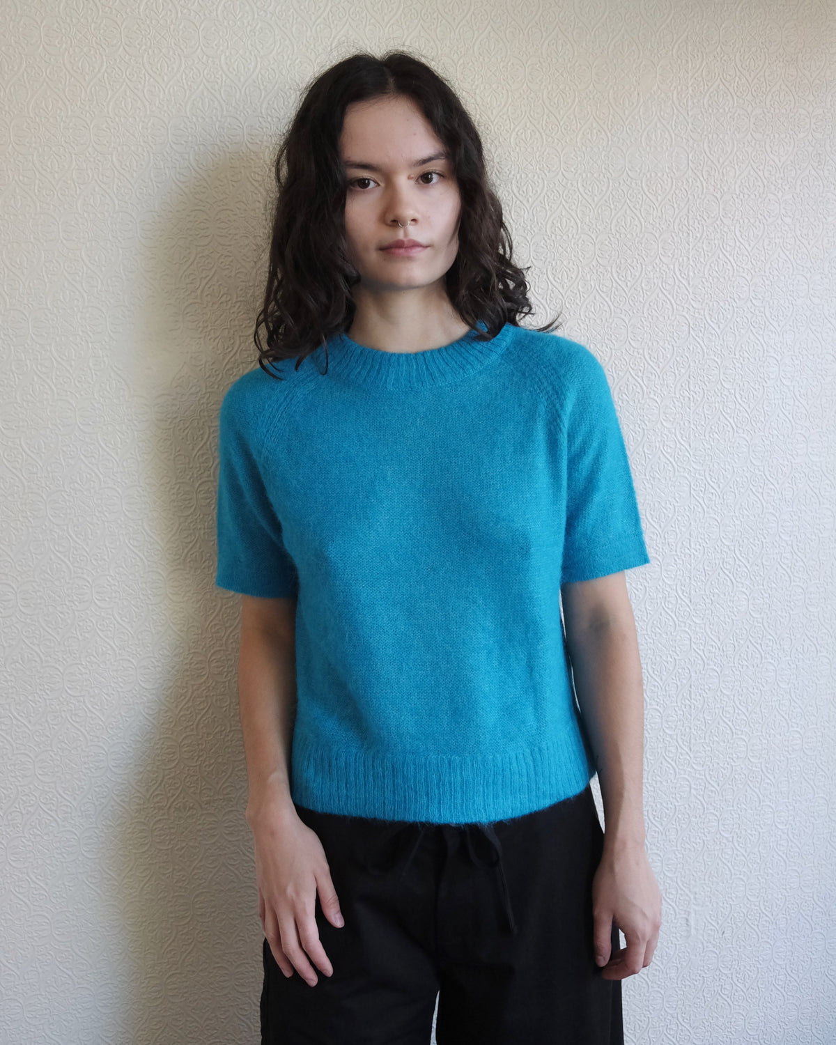 Hari Sweater Tee, Teal