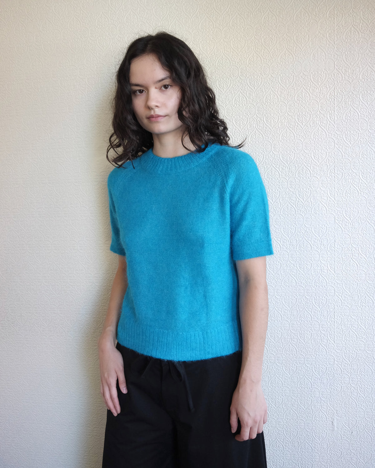 Hari Sweater Tee, Teal