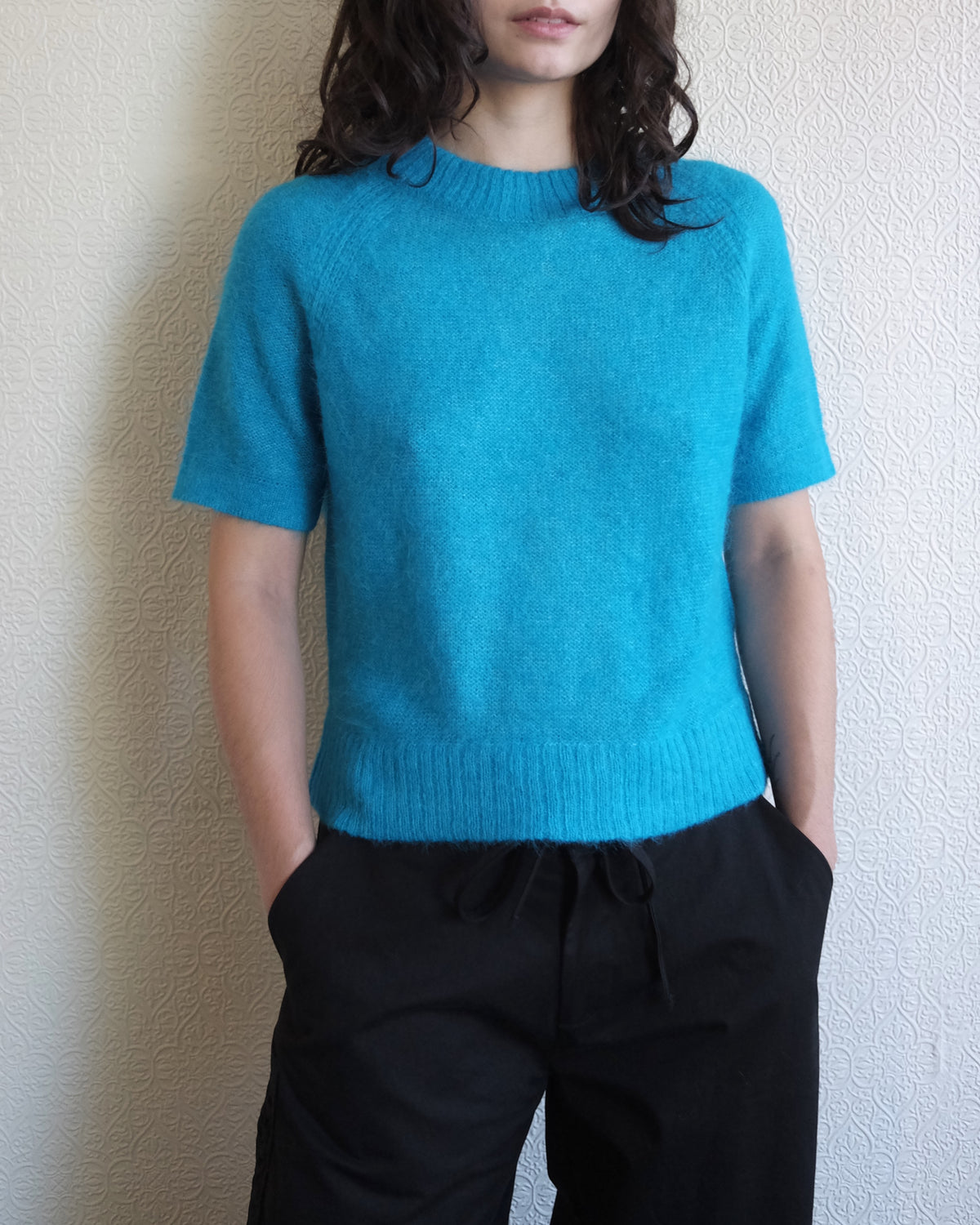 Hari Sweater Tee, Teal