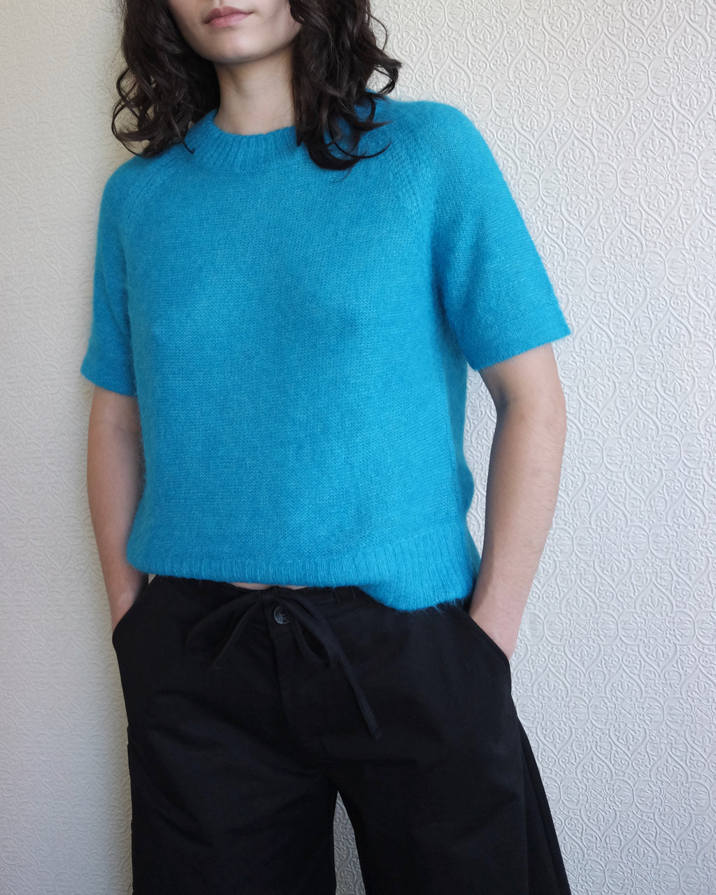 Hari Sweater Tee, Teal
