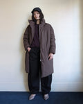 Floating Puffa Coat, Dark Chocolate