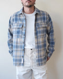 Light Blue Plaid Overshirt