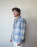 Light Blue Plaid Overshirt