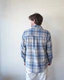 Light Blue Plaid Overshirt