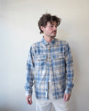 Light Blue Plaid Overshirt