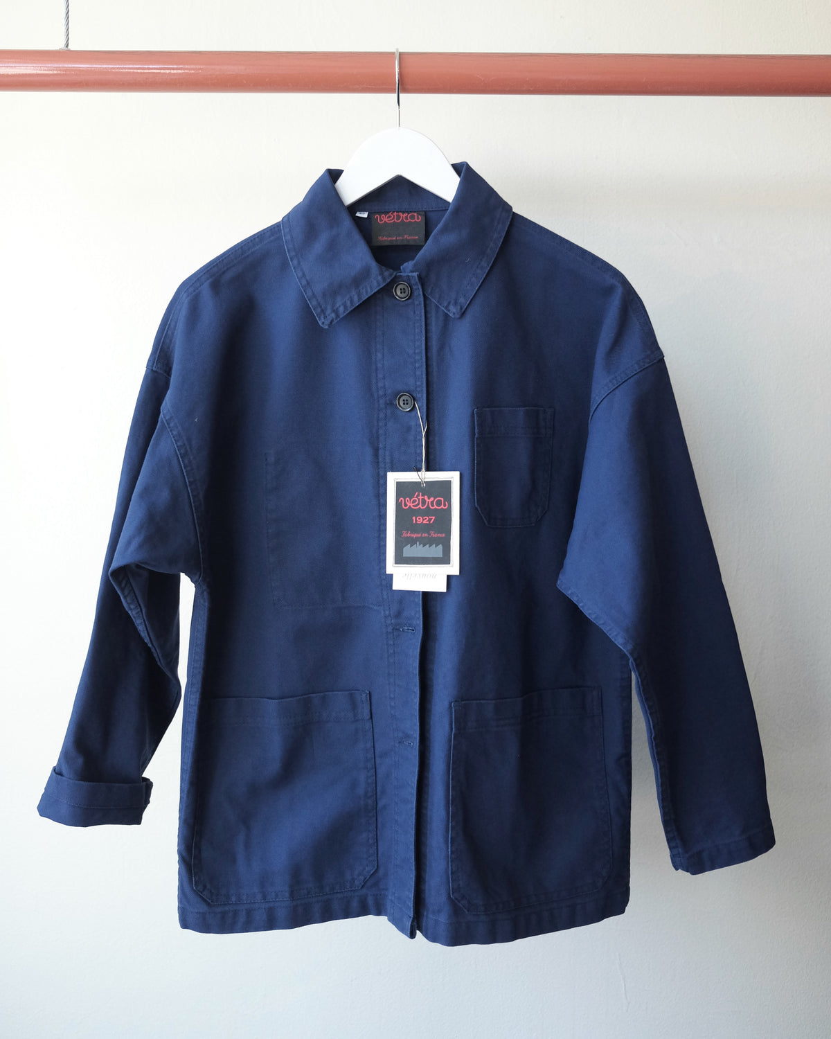VETRA Oversized Workwear Jacket, Navy