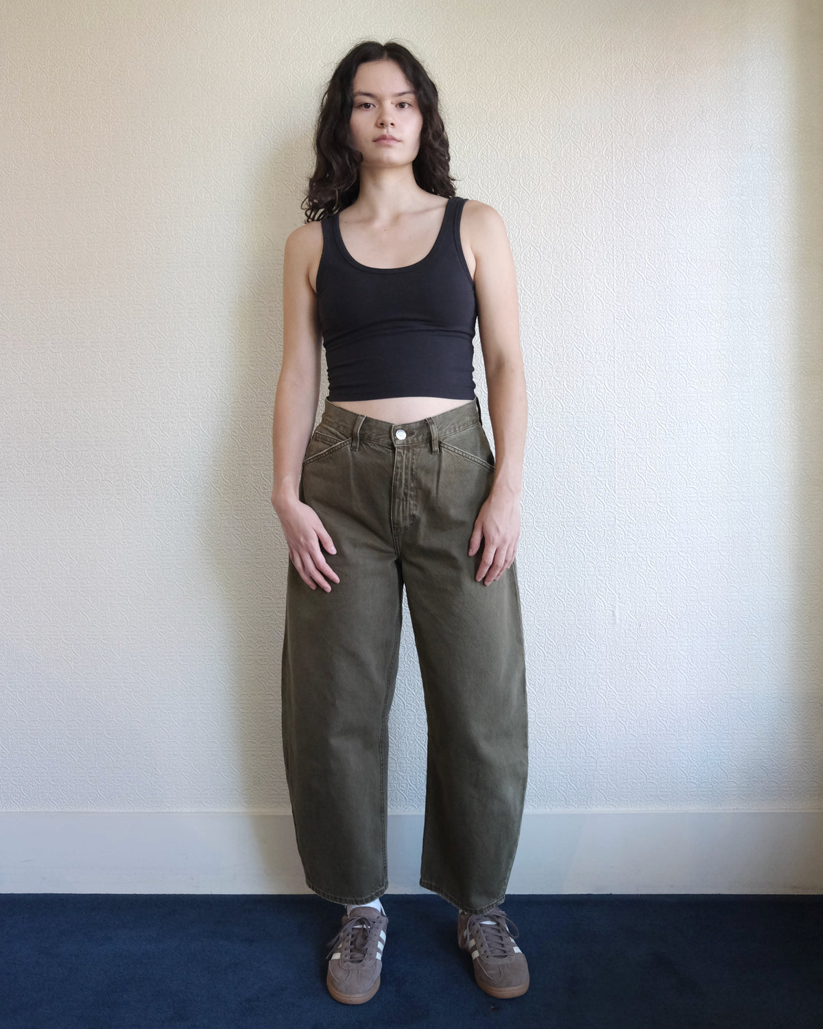 Lido Ankle Jean, Dark Olive