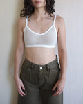 Mesh Bralette, Washed White