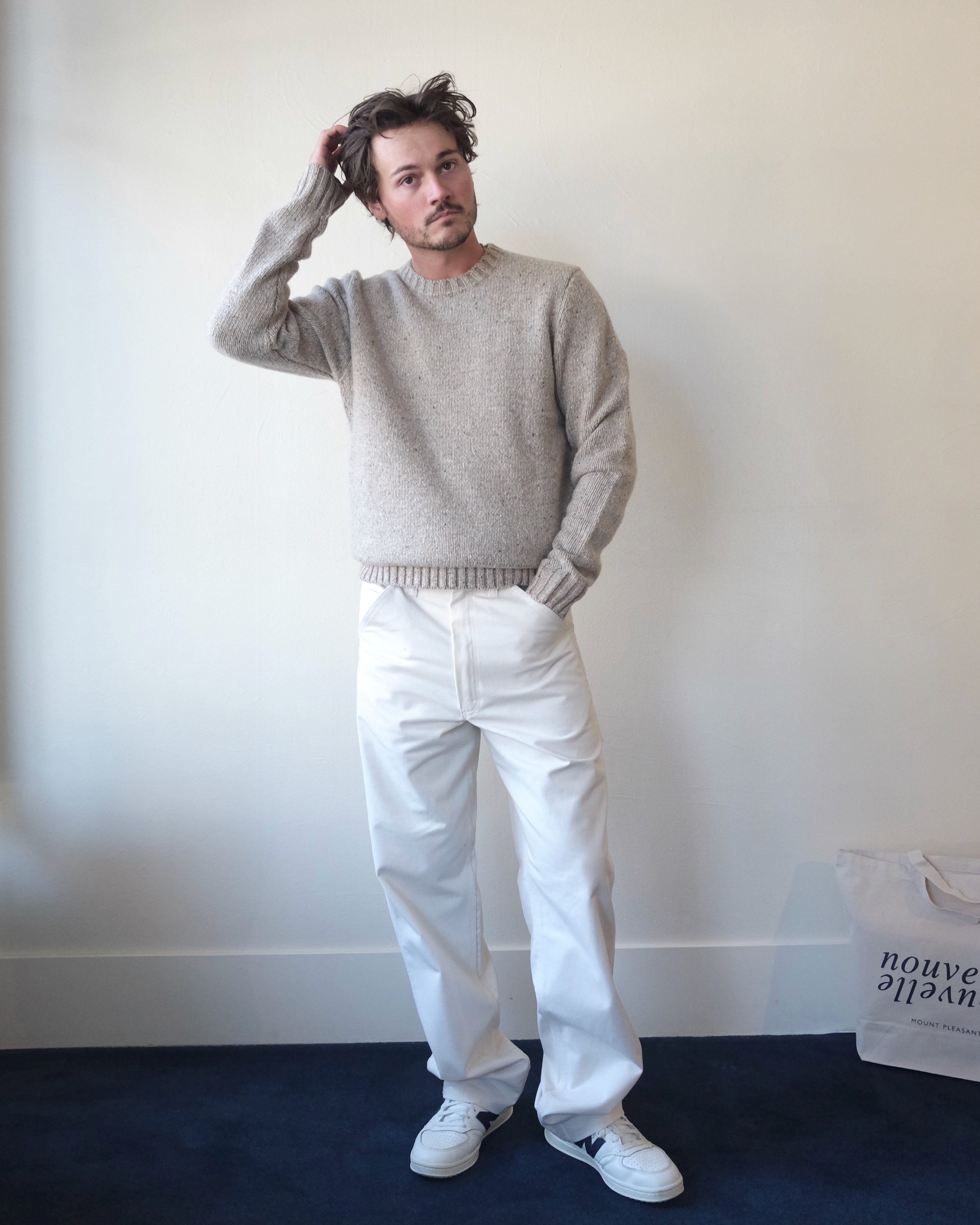 Thick Sweater, Oatmeal Fleck