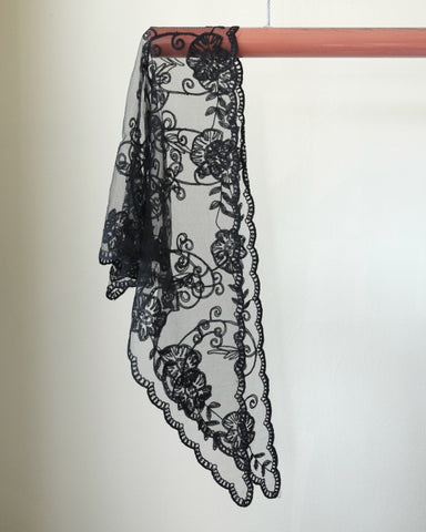 Lace Bandana, Black
