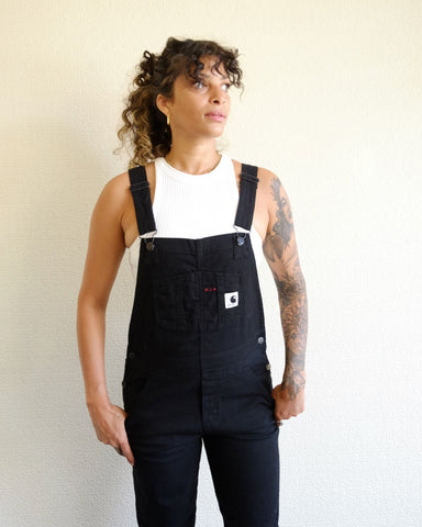 Bib Overall, Straight, Black Rinsed