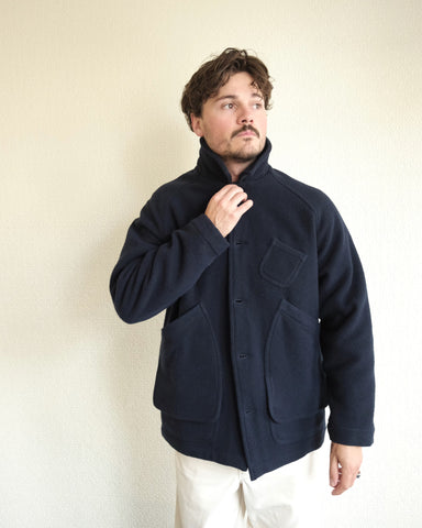 Mantero Jacket, Navy Wool