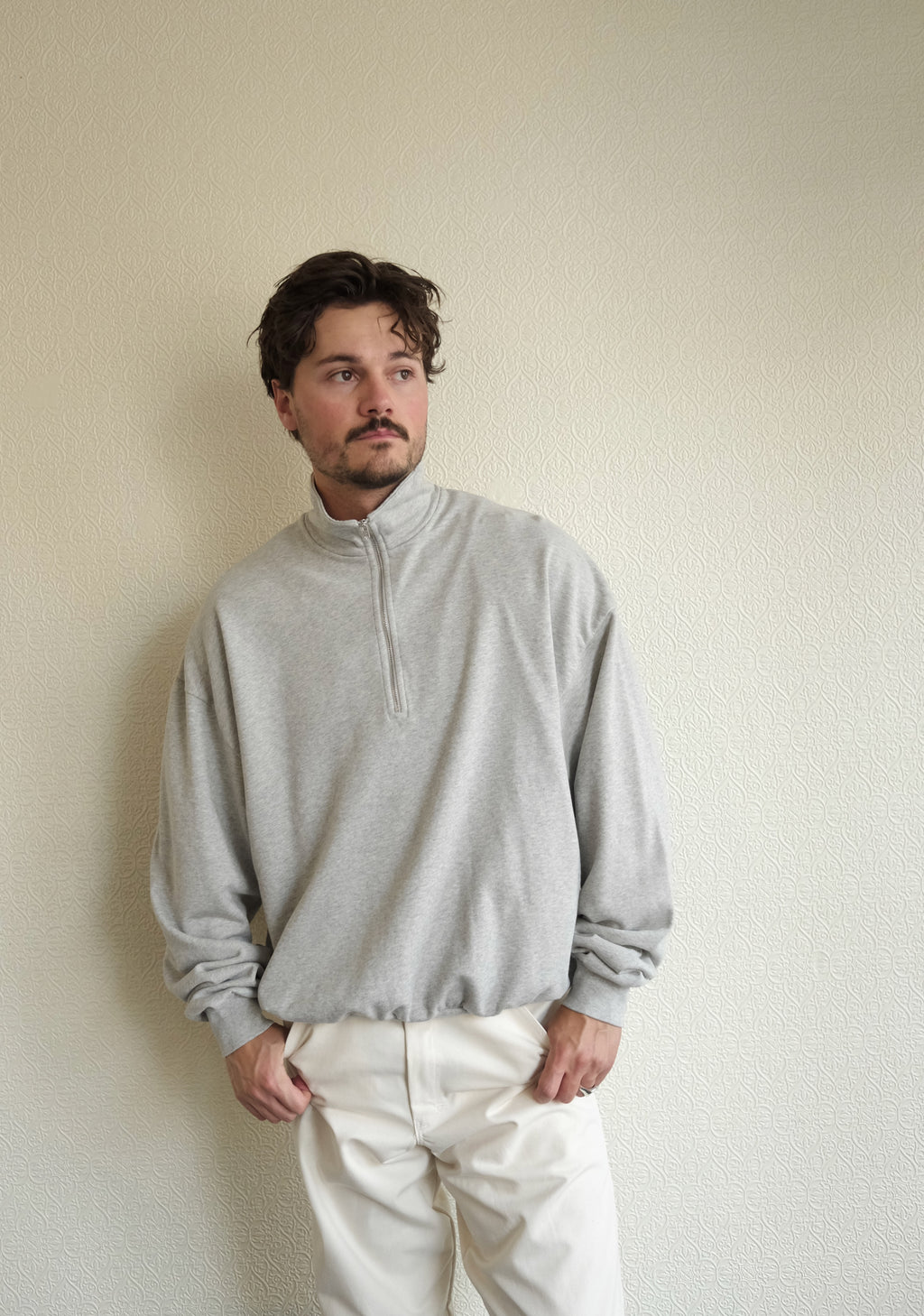 Raposo Quarter Zip, Grey