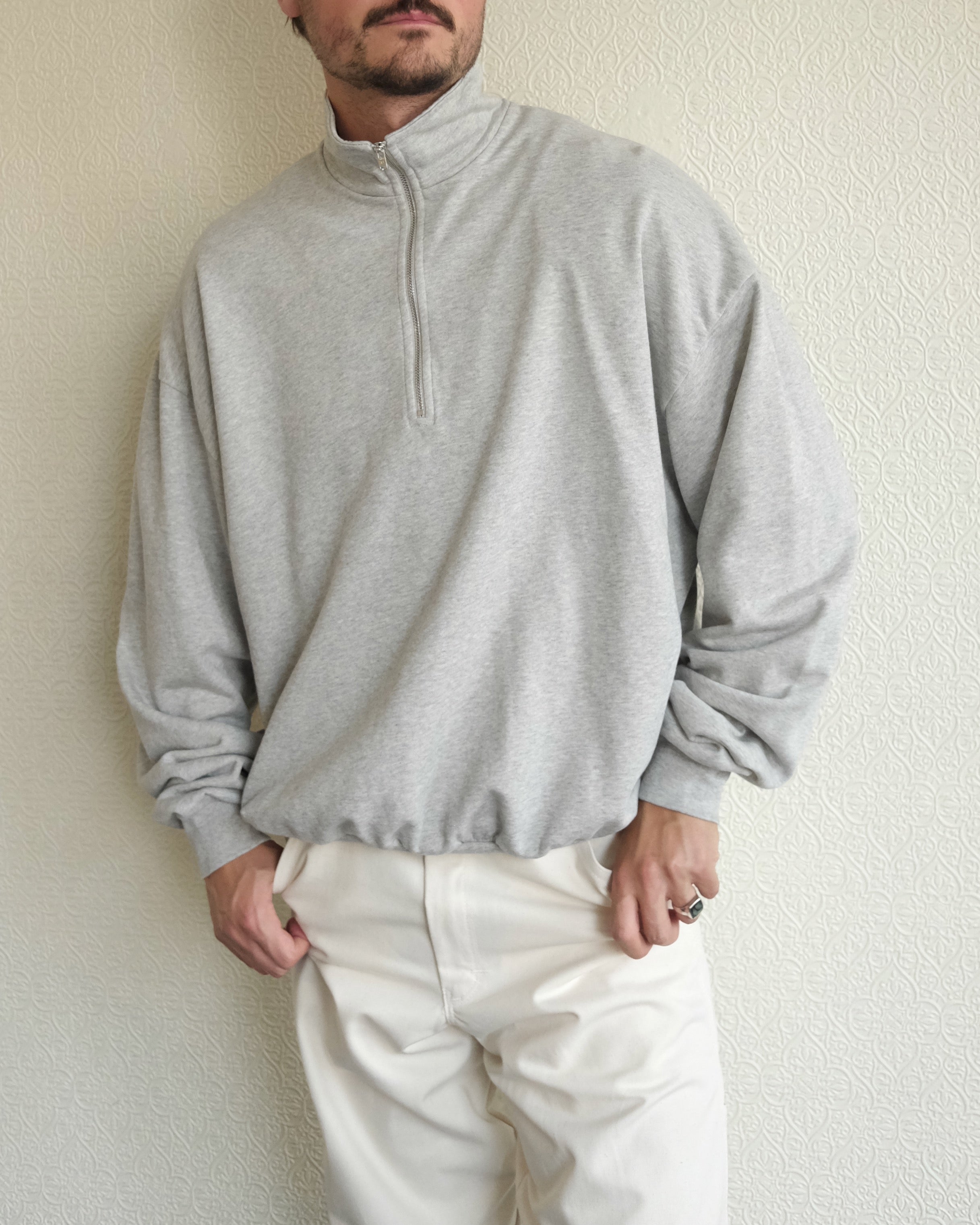 Raposo Quarter Zip, Grey