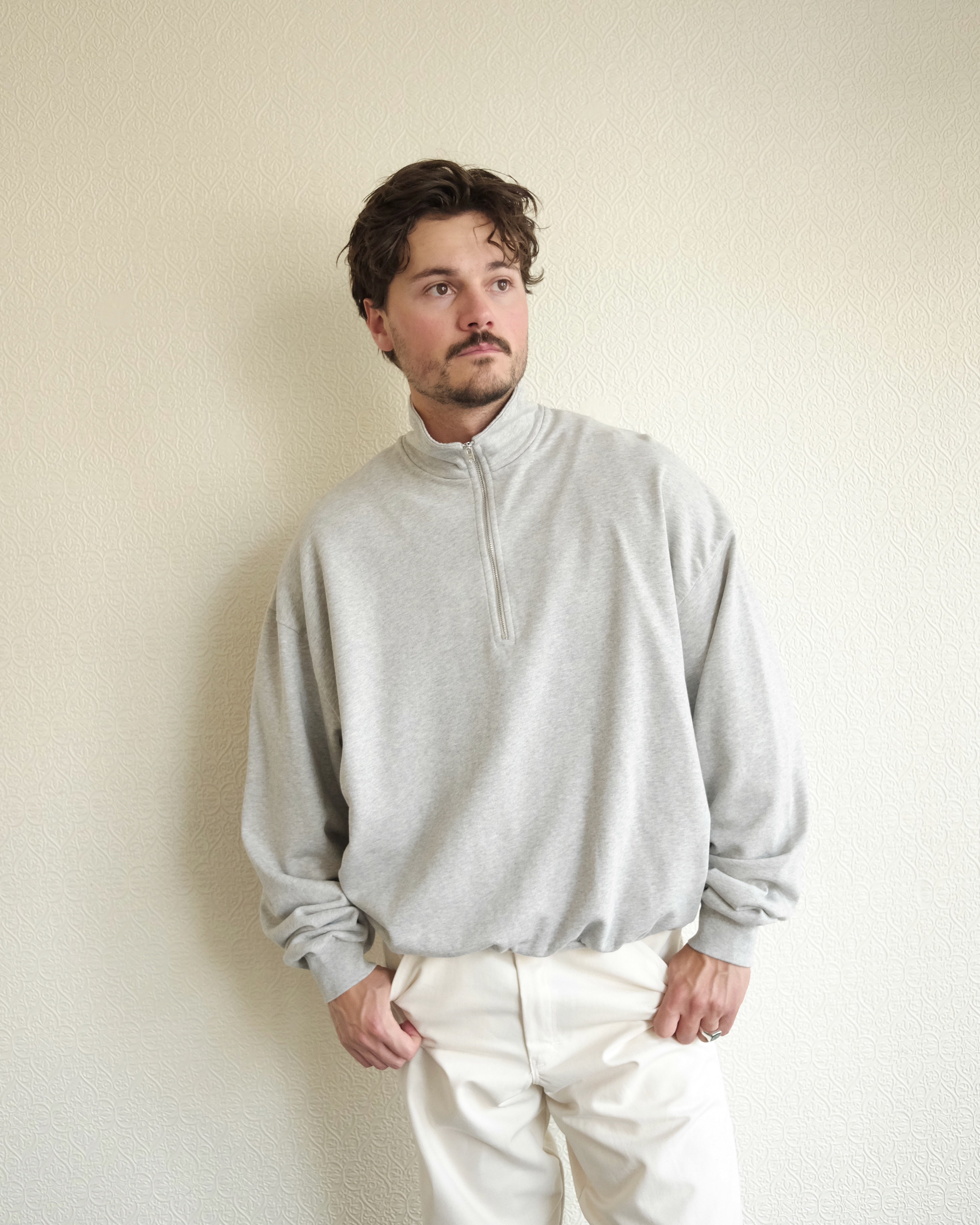 Raposo Quarter Zip, Grey