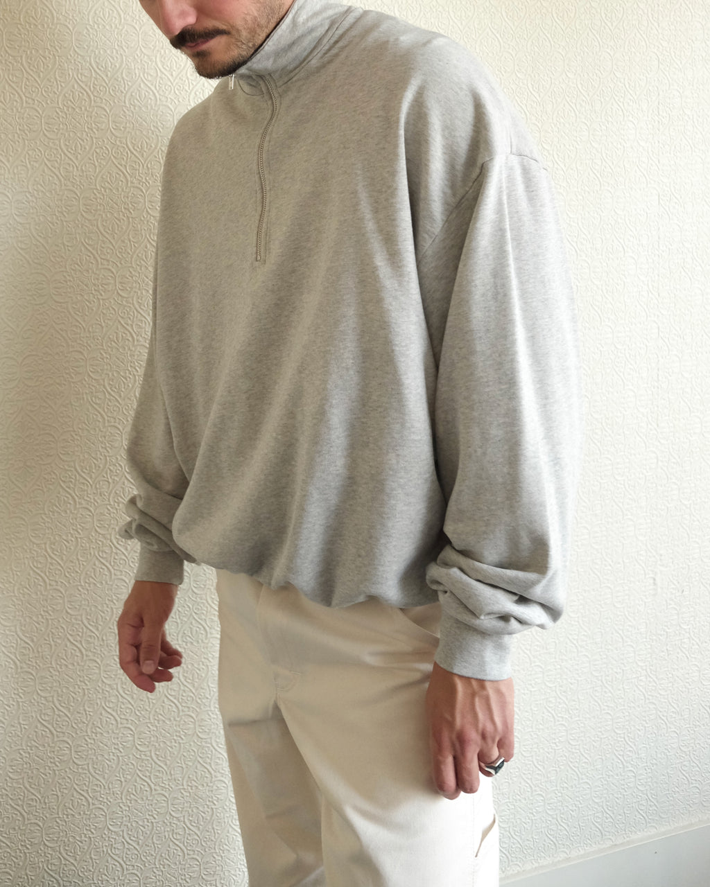 Raposo Quarter Zip, Grey