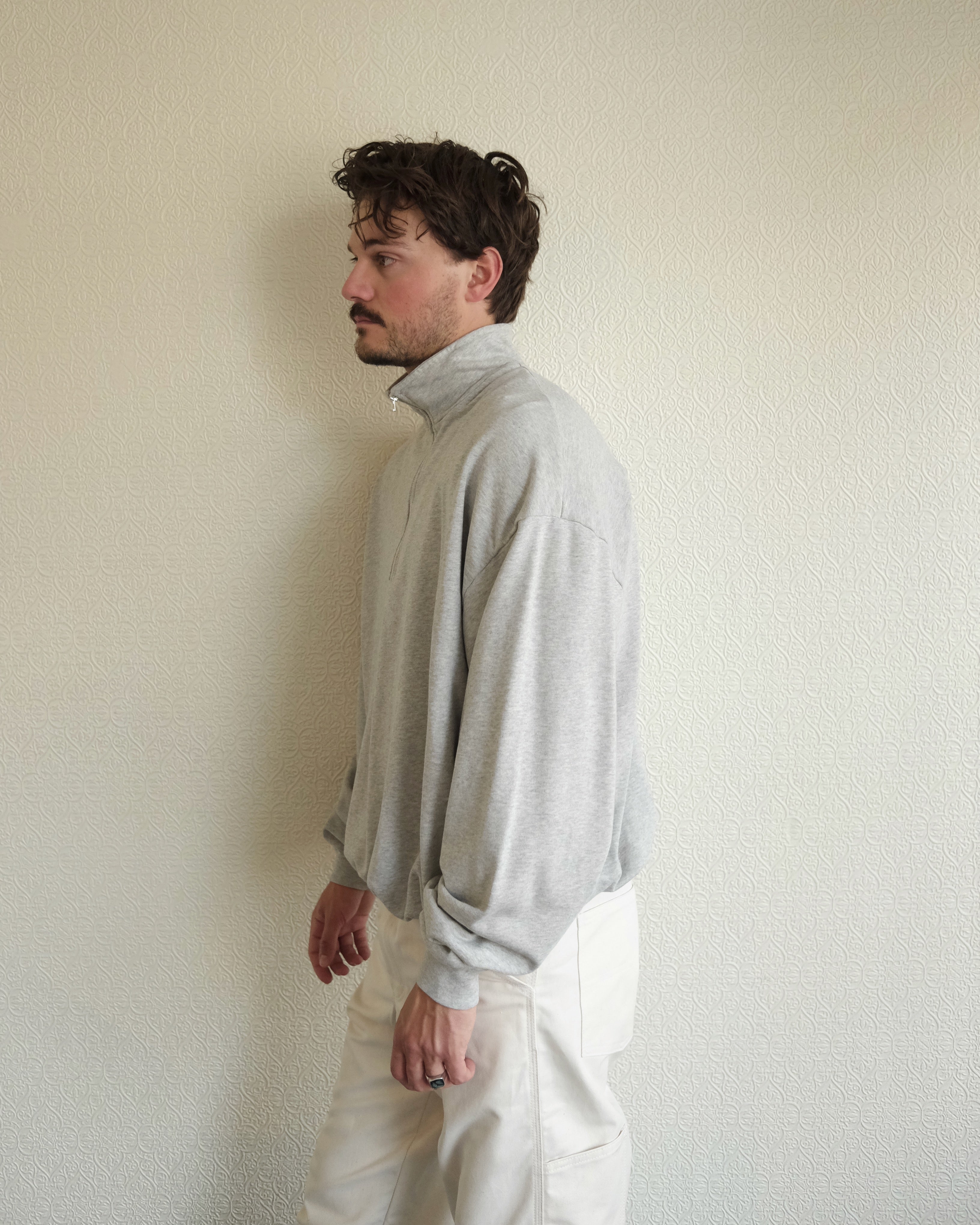 Raposo Quarter Zip, Grey