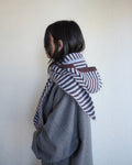 Tie Front Hood, Choco Stripe