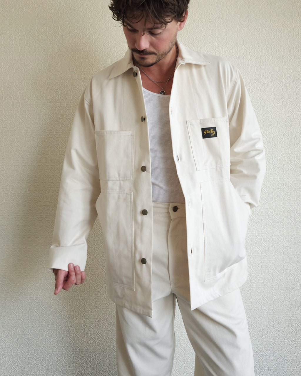 Stan Ray Natural Drill Shop Jacket