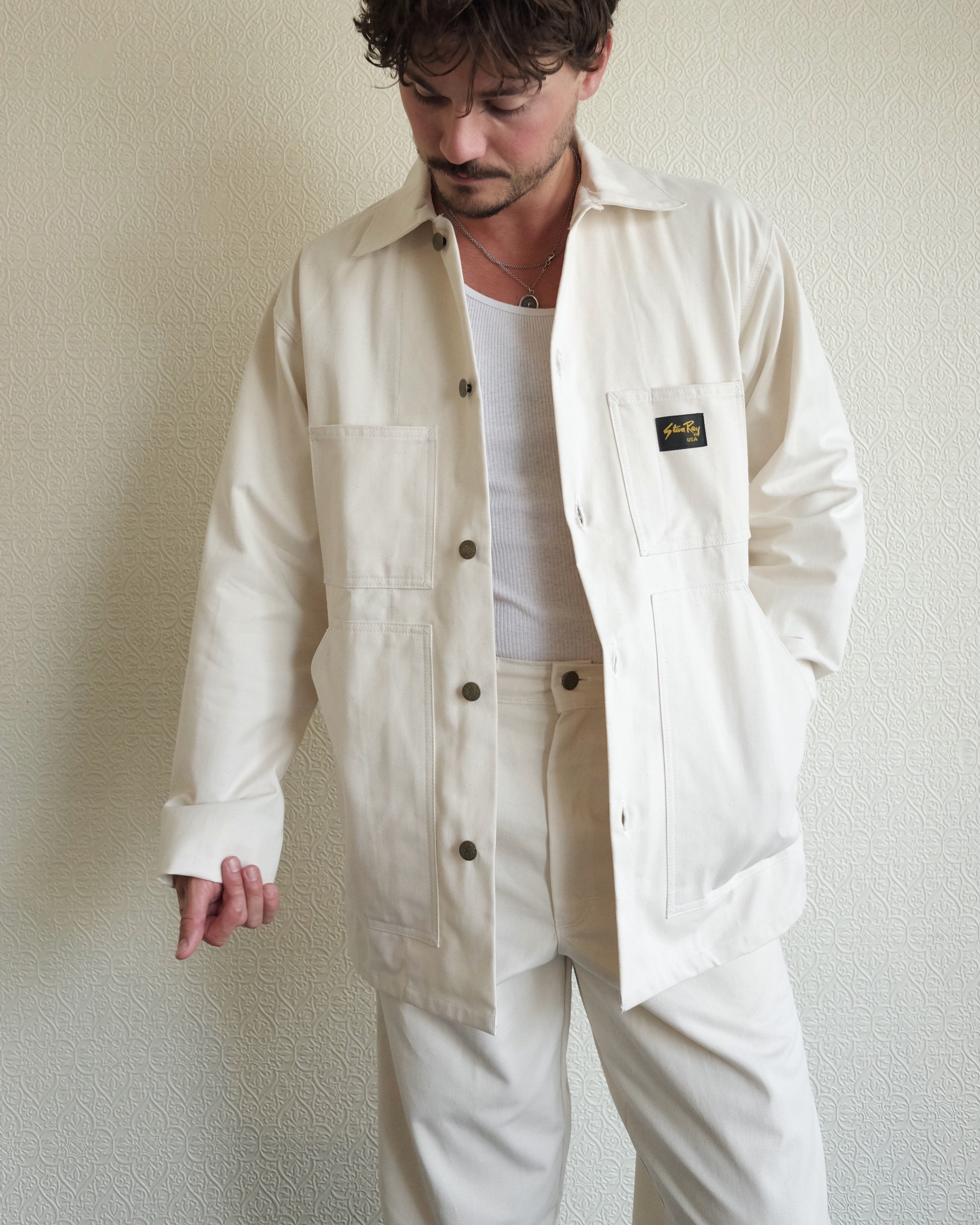 Stan Ray Natural Drill Shop Jacket