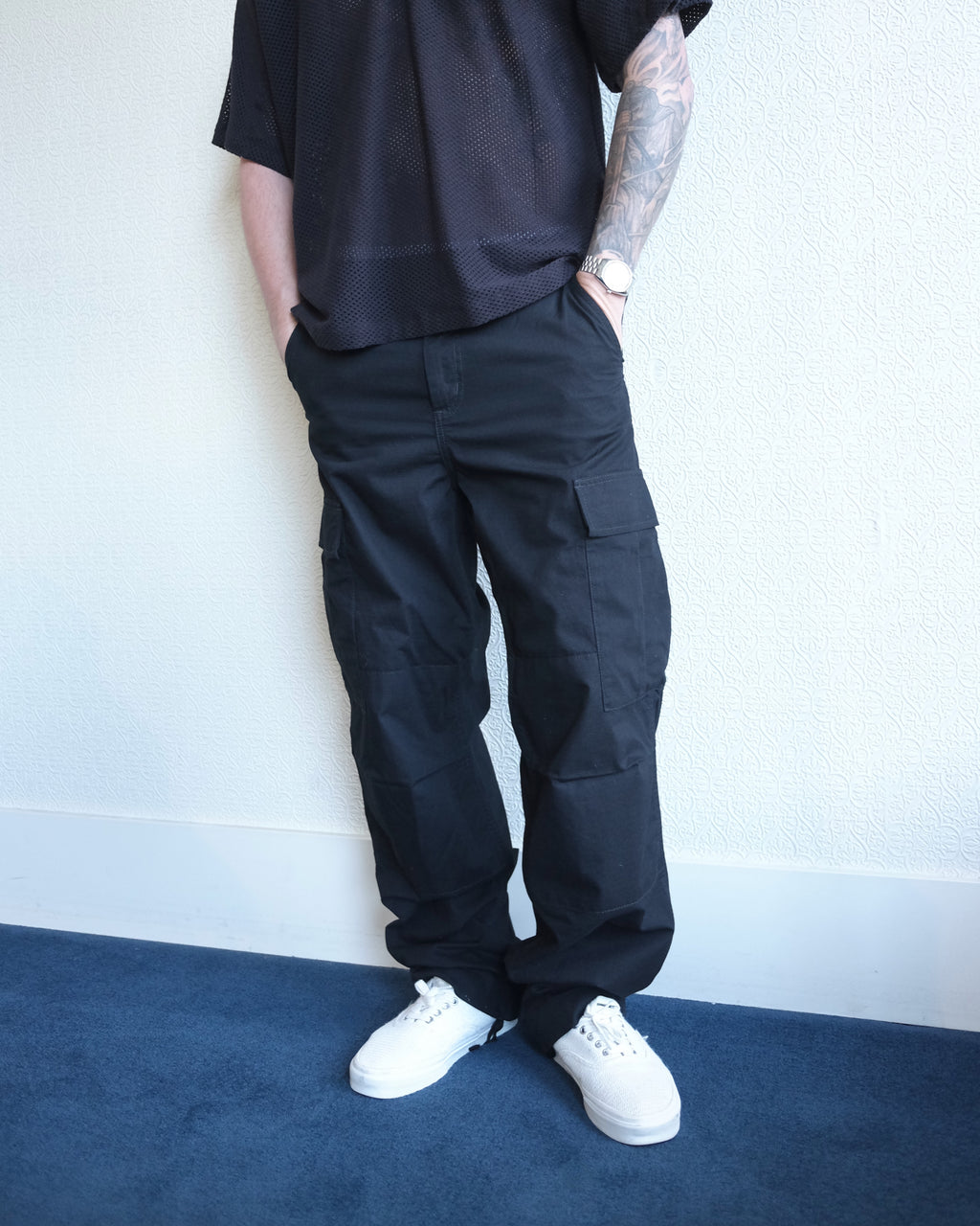 Cargo Pant, Black Ripstop