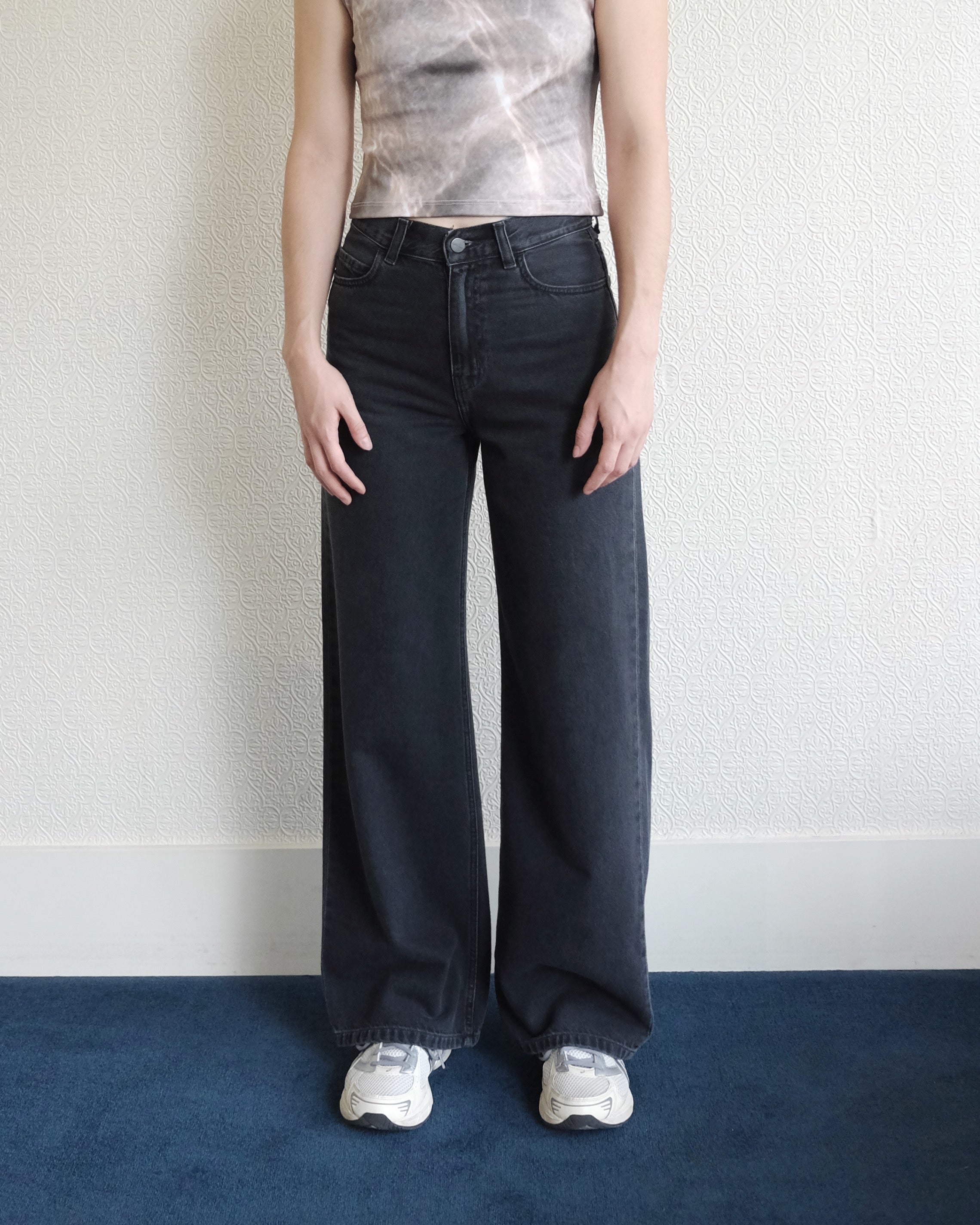 Jane Pant, Black Heavy Stone Wash