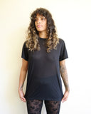 Bamboo Lyocell Tee Shirt, Black