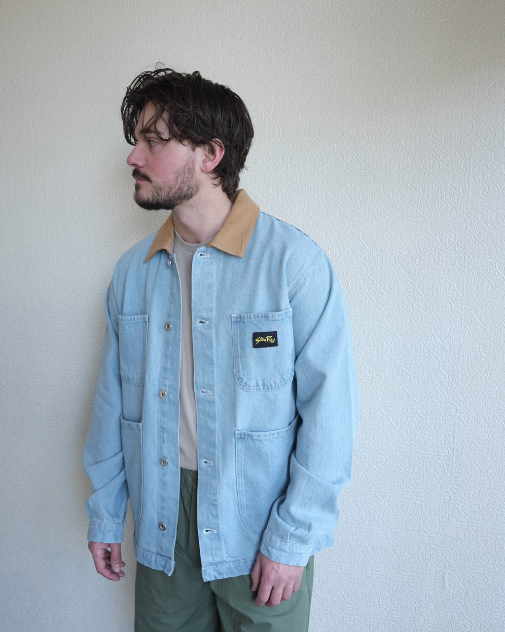 Coverall Jacket, Ice Stone Denim