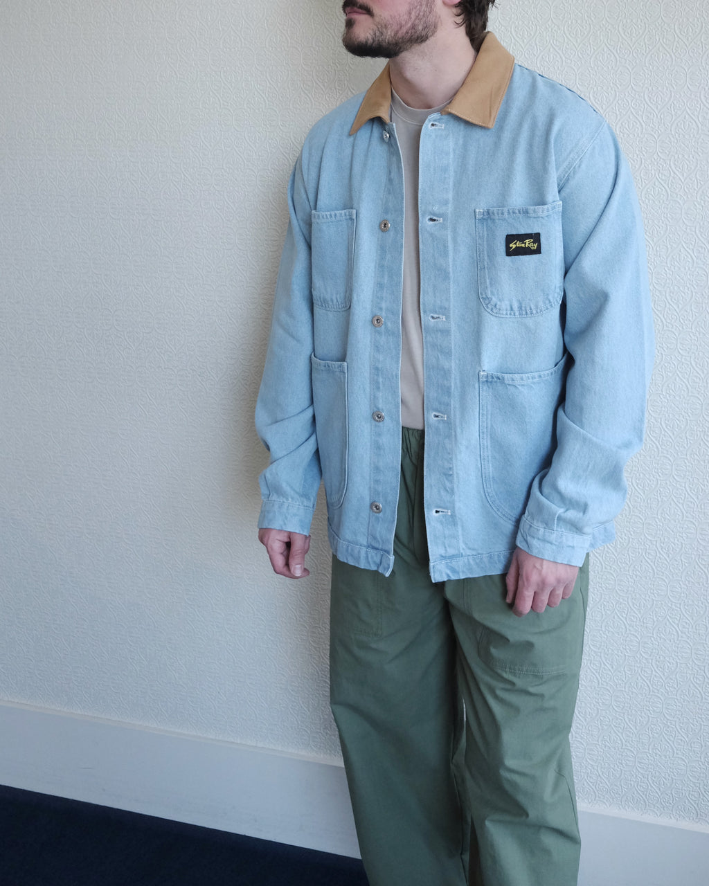 Coverall Jacket, Ice Stone Denim