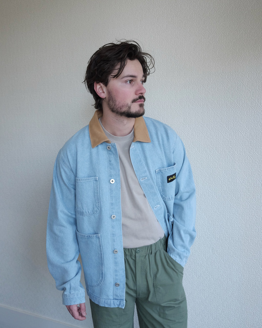 Coverall Jacket, Ice Stone Denim