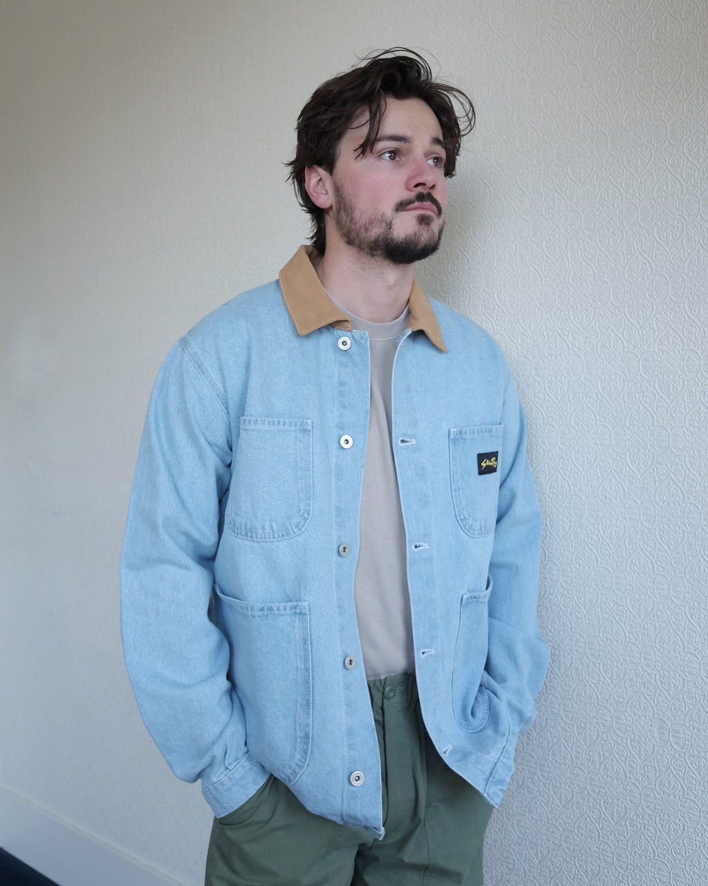 Coverall Jacket, Ice Stone Denim